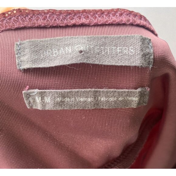 Urban Outfitters Velvet Bodycon Mini Dress In Dusty Rose Adjustable Straps Sz M - Picture 4 of 4